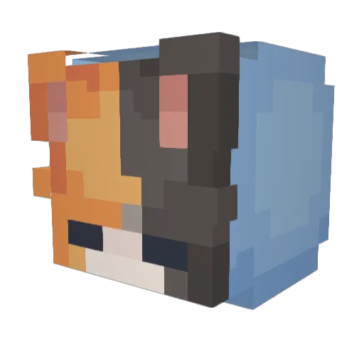 MrOK4ever Minecraft avatar head, 3D render