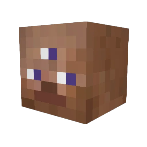MrObobRussell Minecraft avatar head, 3D render