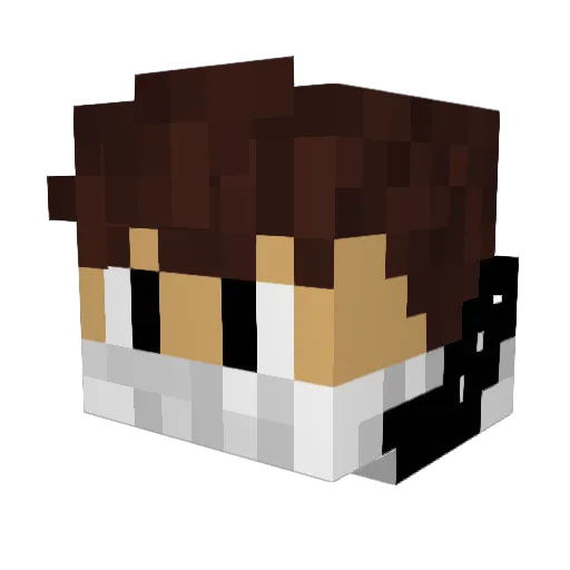 MrOffe Minecraft avatar head, 3D render