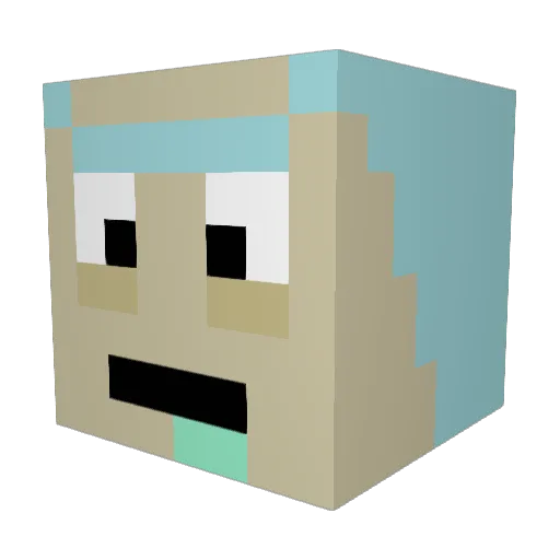 MrOgen Minecraft avatar head, 3D render