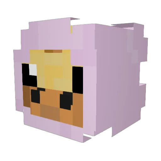 MrOhYaa Minecraft avatar head, 3D render