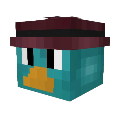 MrOli123 Minecraft avatar head, 3D render