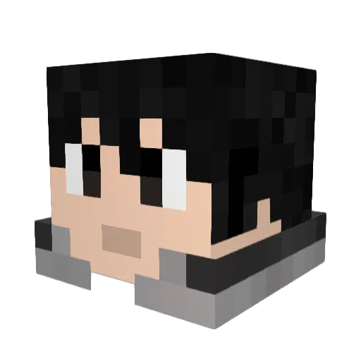 MrOneShot Minecraft avatar head, 3D render