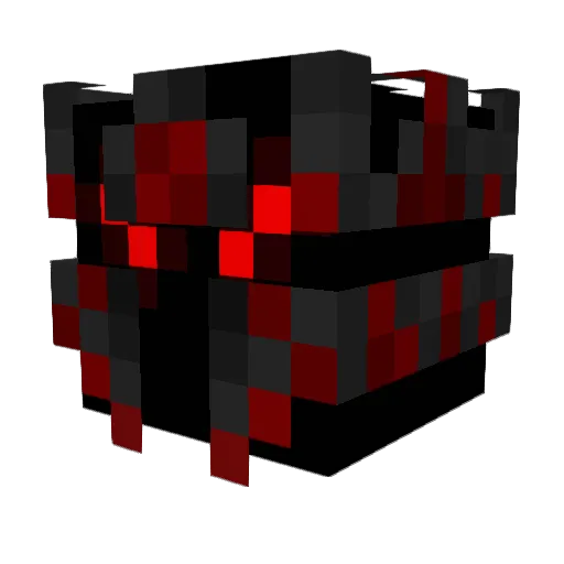 MrOnyxFox Minecraft avatar head, 3D render