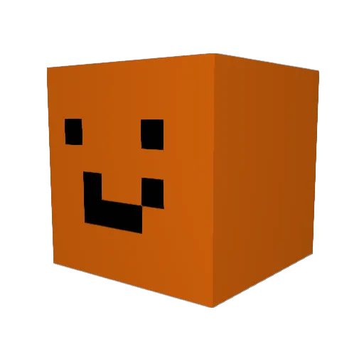 MrOrangeBoss Minecraft avatar head, 3D render