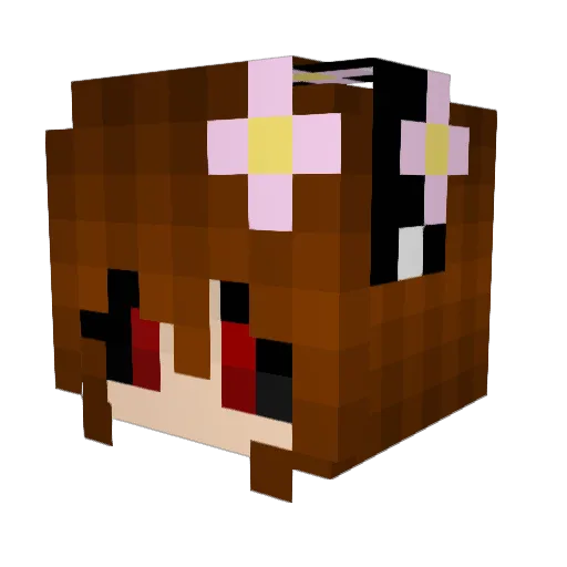 MrOsama Minecraft avatar head, 3D render