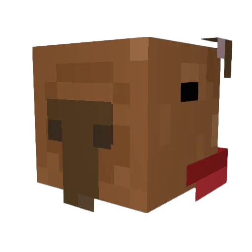 MrOscuro7 Minecraft avatar head, 3D render