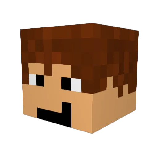 MrOzzay Minecraft avatar head, 3D render