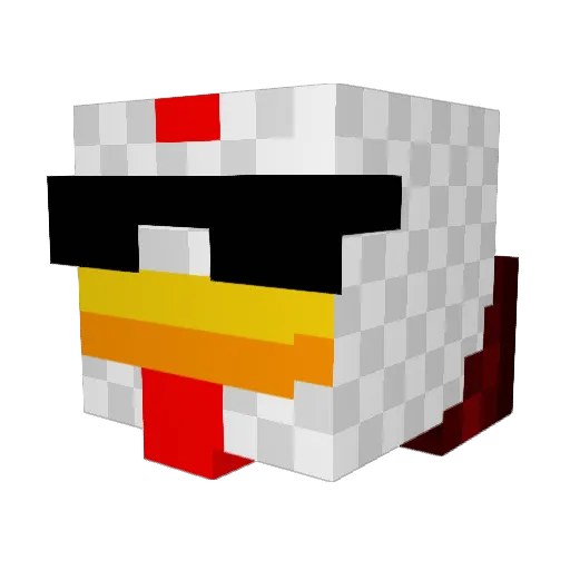 MrP0ll0 Minecraft avatar head, 3D render
