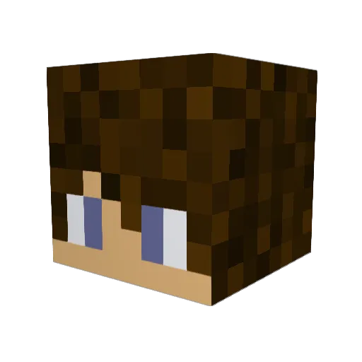 MrPBGold Minecraft avatar head, 3D render