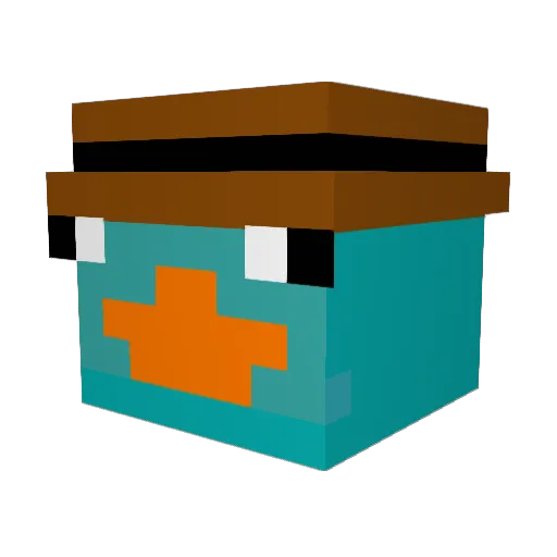 MrPH3idkam9 Minecraft avatar head, 3D render