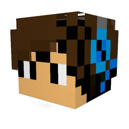 MrPalexandre Minecraft avatar head, 3D render