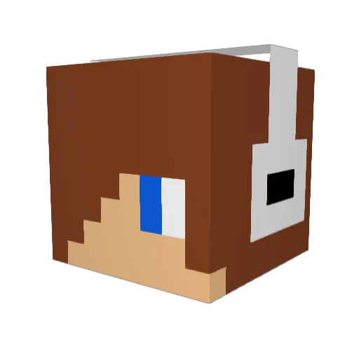 MrPancakeKing Minecraft avatar head, 3D render