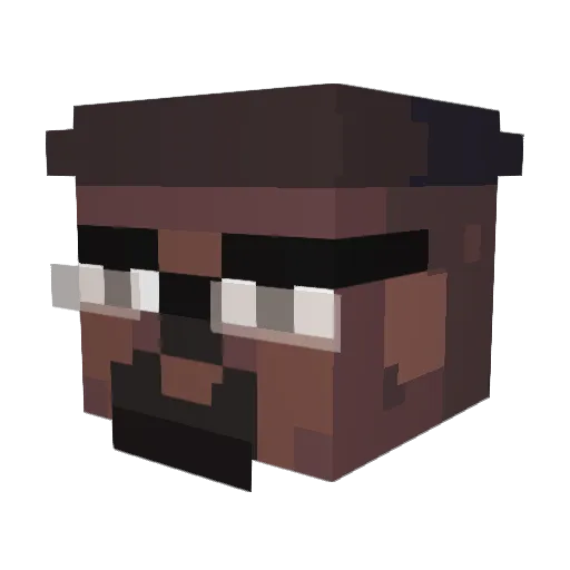 MrPancakers Minecraft avatar head, 3D render