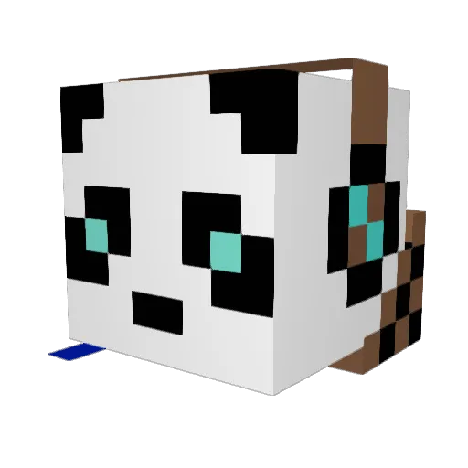 MrPanda727 Minecraft avatar head, 3D render