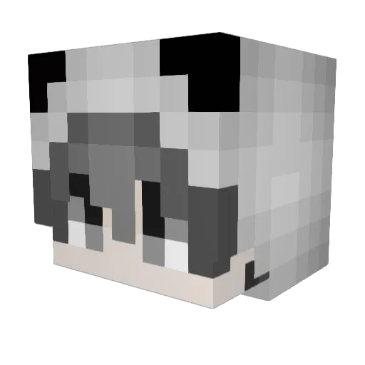 MrPandaMustKill Minecraft avatar head, 3D render