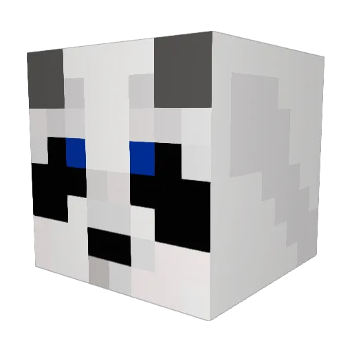 MrPandaSaght Minecraft avatar head, 3D render