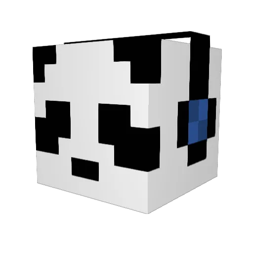 MrPanda_07 Minecraft avatar head, 3D render