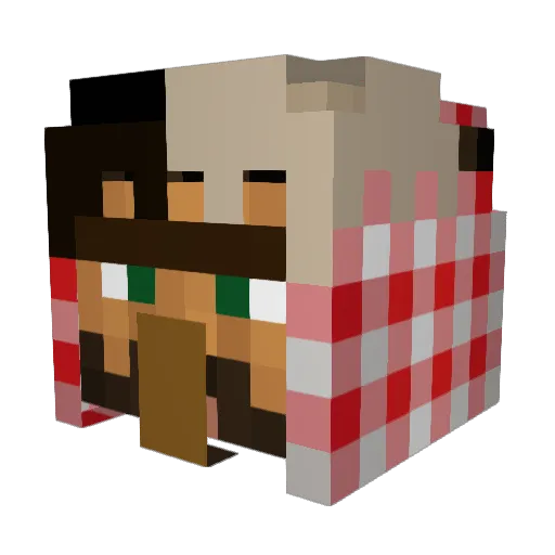 MrPaolo147 Minecraft avatar head, 3D render