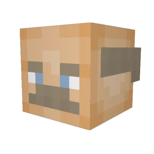 MrPapaJohn_ Minecraft avatar head, 3D render