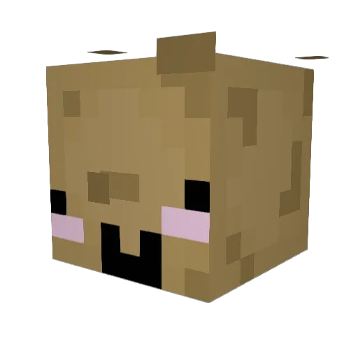 MrPaperClips Minecraft avatar head, 3D render