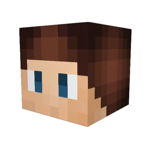 MrPappe Minecraft avatar head, 3D render