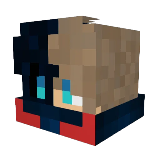 MrParrot_ Minecraft avatar head, 3D render