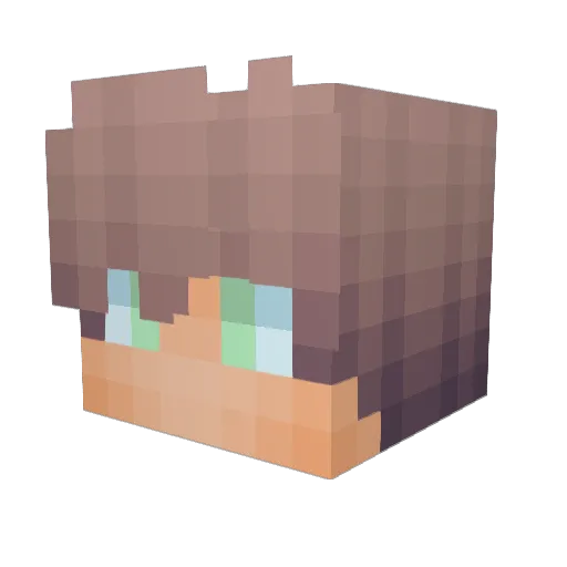 MrParzival99 Minecraft avatar head, 3D render