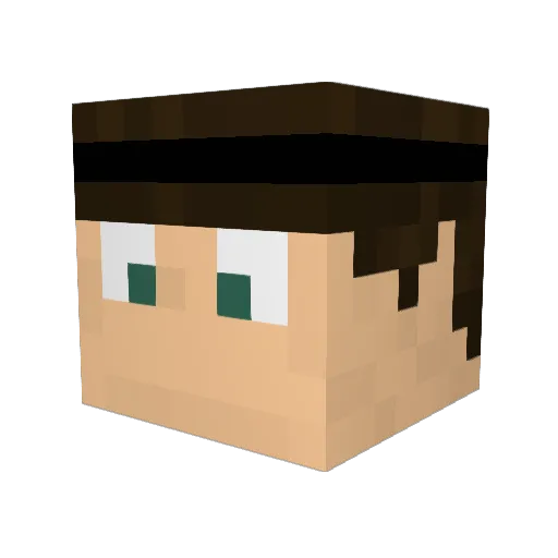 MrPeBR Minecraft avatar head, 3D render