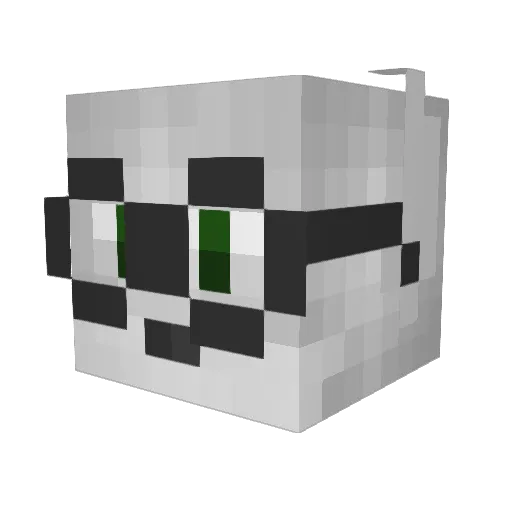 MrPeabody Minecraft avatar head, 3D render