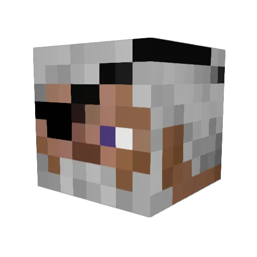 MrPeder Minecraft avatar head, 3D render