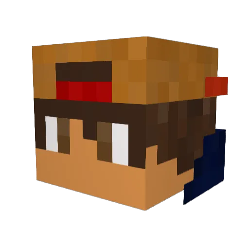 MrPedrobr Minecraft avatar head, 3D render