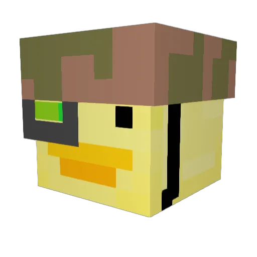 MrPeeWee20 Minecraft avatar head, 3D render
