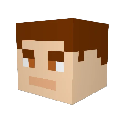 MrPelmeni Minecraft avatar head, 3D render