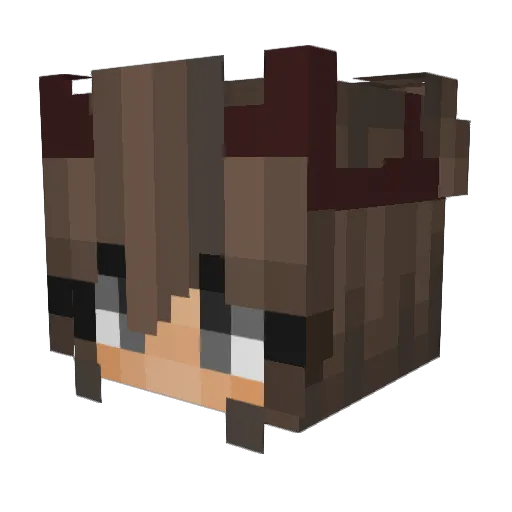 MrPenCakeYT Minecraft avatar head, 3D render