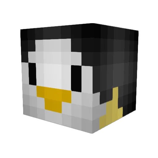 MrPenguin11 Minecraft avatar head, 3D render