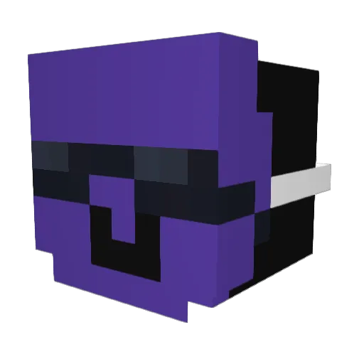 MrPengvine Minecraft avatar head, 3D render