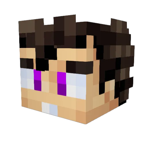 MrPepino_ Minecraft avatar head, 3D render