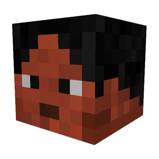 MrPeroN Minecraft avatar head, 3D render