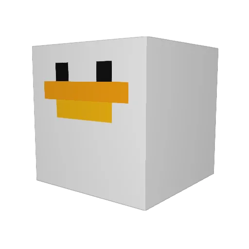 MrPesce Minecraft avatar head, 3D render