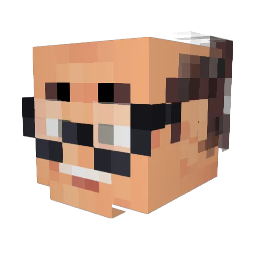 MrPhanti Minecraft avatar head, 3D render