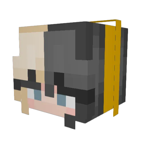 MrPickles867_ALT Minecraft avatar head, 3D render