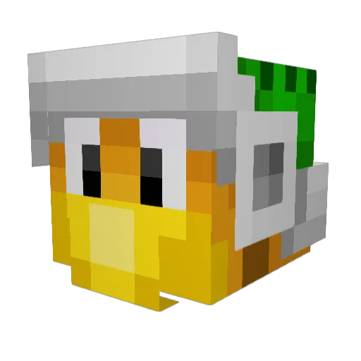 MrPineFish Minecraft avatar head, 3D render