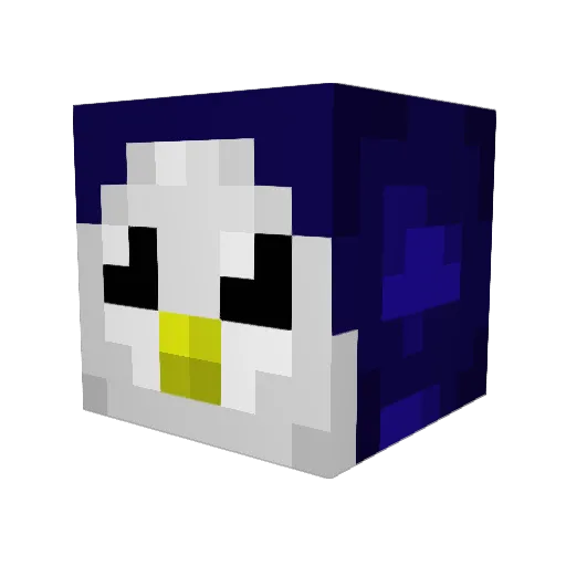 MrPinguinoo Minecraft avatar head, 3D render