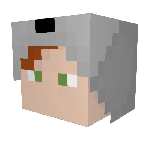 MrPinkSmartie Minecraft avatar head, 3D render