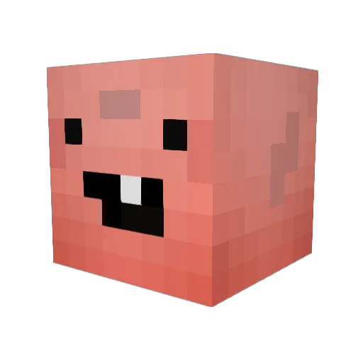 MrPixxo Minecraft avatar head, 3D render