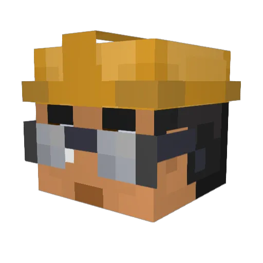 MrPlab1780 Minecraft avatar head, 3D render
