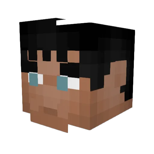 MrPlasmaPE Minecraft avatar head, 3D render
