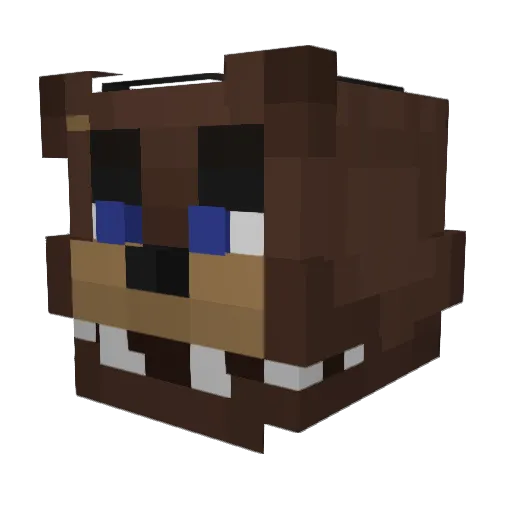 MrPlatz Minecraft avatar head, 3D render