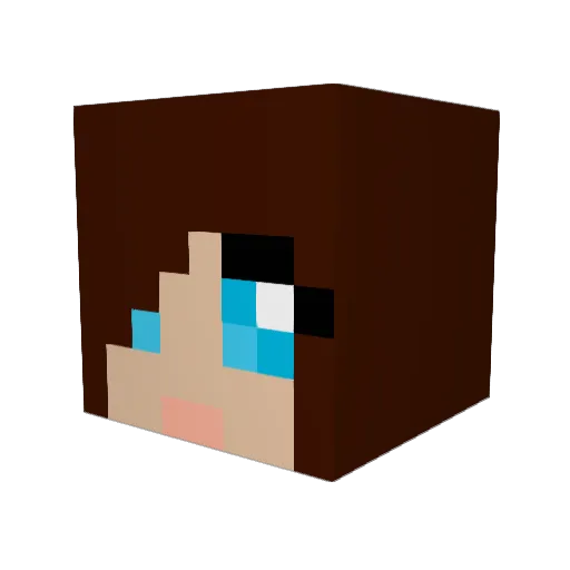MrPlavix Minecraft avatar head, 3D render